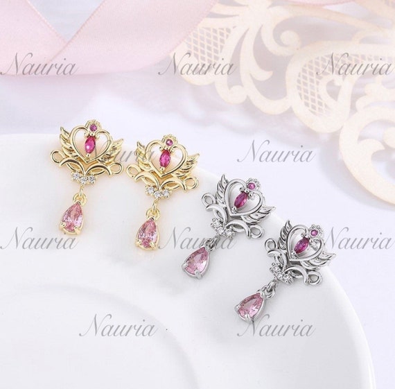 Sailor Moon Earrings heart Earrings kawaii Earings cute Anime
