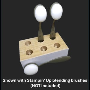 Blending Brush Holder, Wooden, Crafter’s Tool