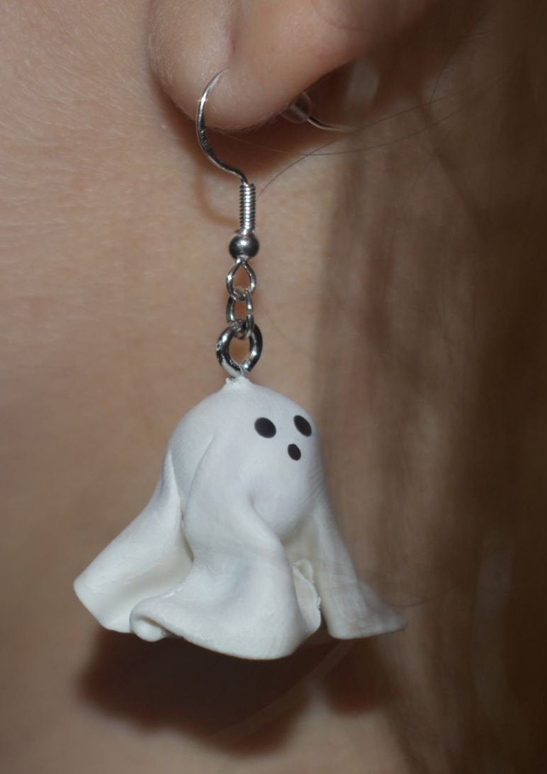 Clay Halloween Earrings - Ghosts