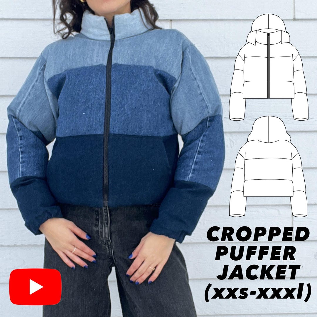 Puffer Jacket Sewing Pattern PDF | Coat Pattern | Digital Sewing ...