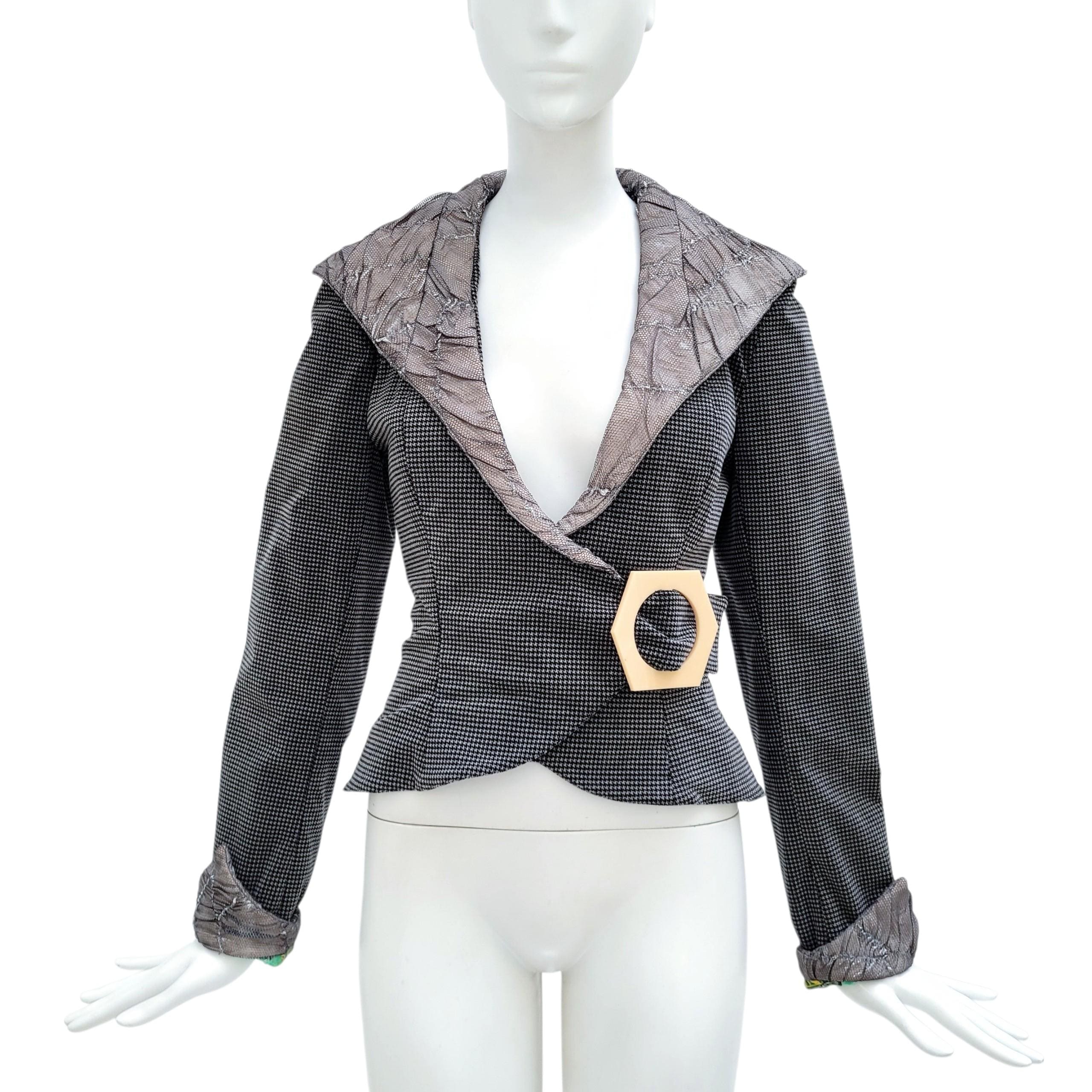 VOYAGE Vintage 1990s Bi-material Jacket - 
