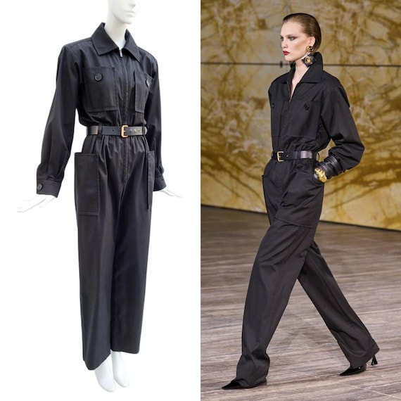 YVES SAINT LAURENT S/S 2024 Black Jumpsuit - Etsy
