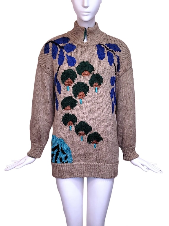 UMBERTO GINOCCHIETTI Vintage 1980s Knitted Cotton Sweater - Etsy