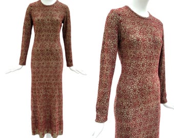 JEAN PAUL GAULTIER Vintage Late 1990s Lace Trompe-L'oeil Bodycon Dress