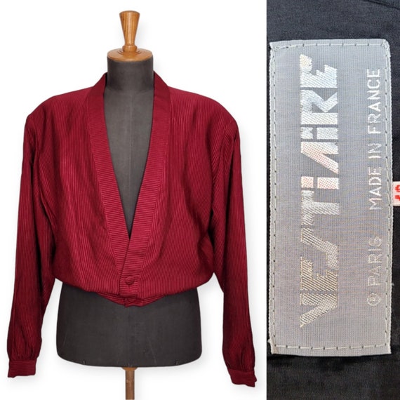 Rare VESTIAIRE Vintage 1980s Red Jacket - image 1