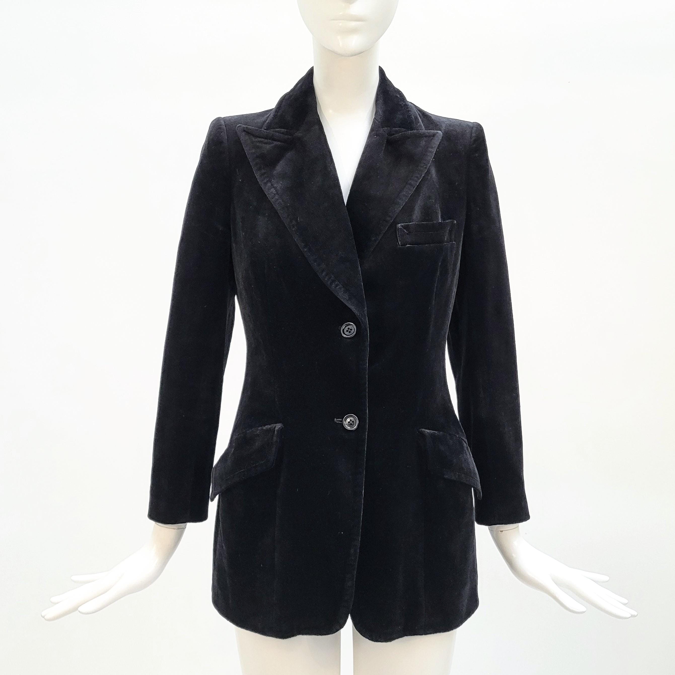 GASTON JAUNET Vintage 1970s Black Velvet Jacket - Etsy