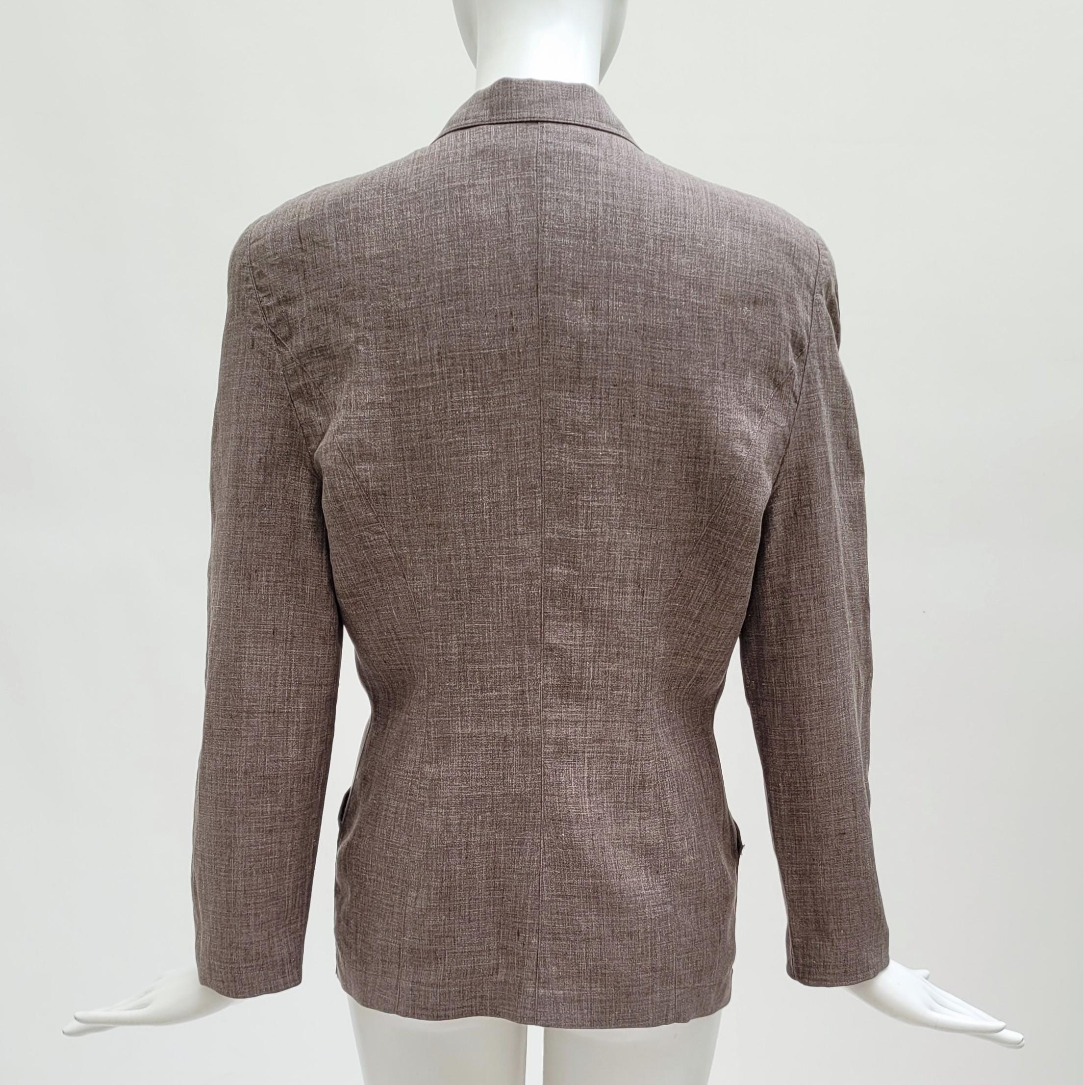 ティエリーミュグレーの麻のジャケット ティエリーミュグレーの麻のジャケット テリィーミュグレー 麻の