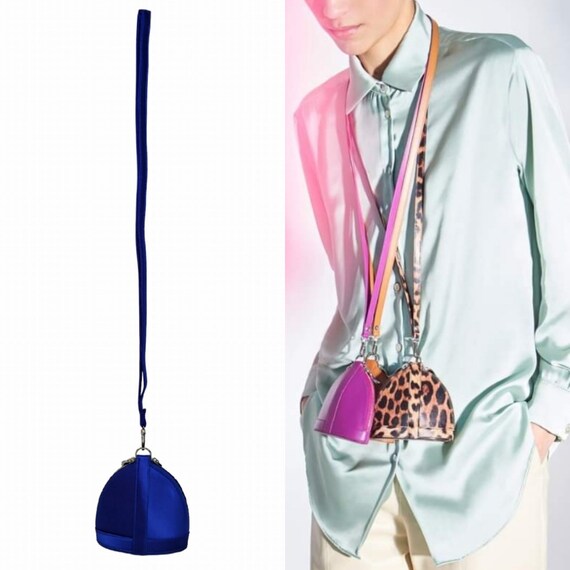 RENAUD PELLEGRINO Blue Satin Mini Bag - Brand New Unworn - Etsy