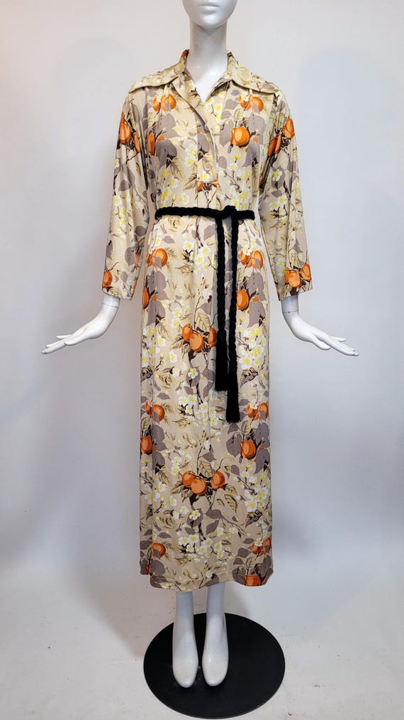Christian Dior ROBE ワンピース MISS DIOR 60s-70s Vintage Christian Dior Maxi Dressing Gown