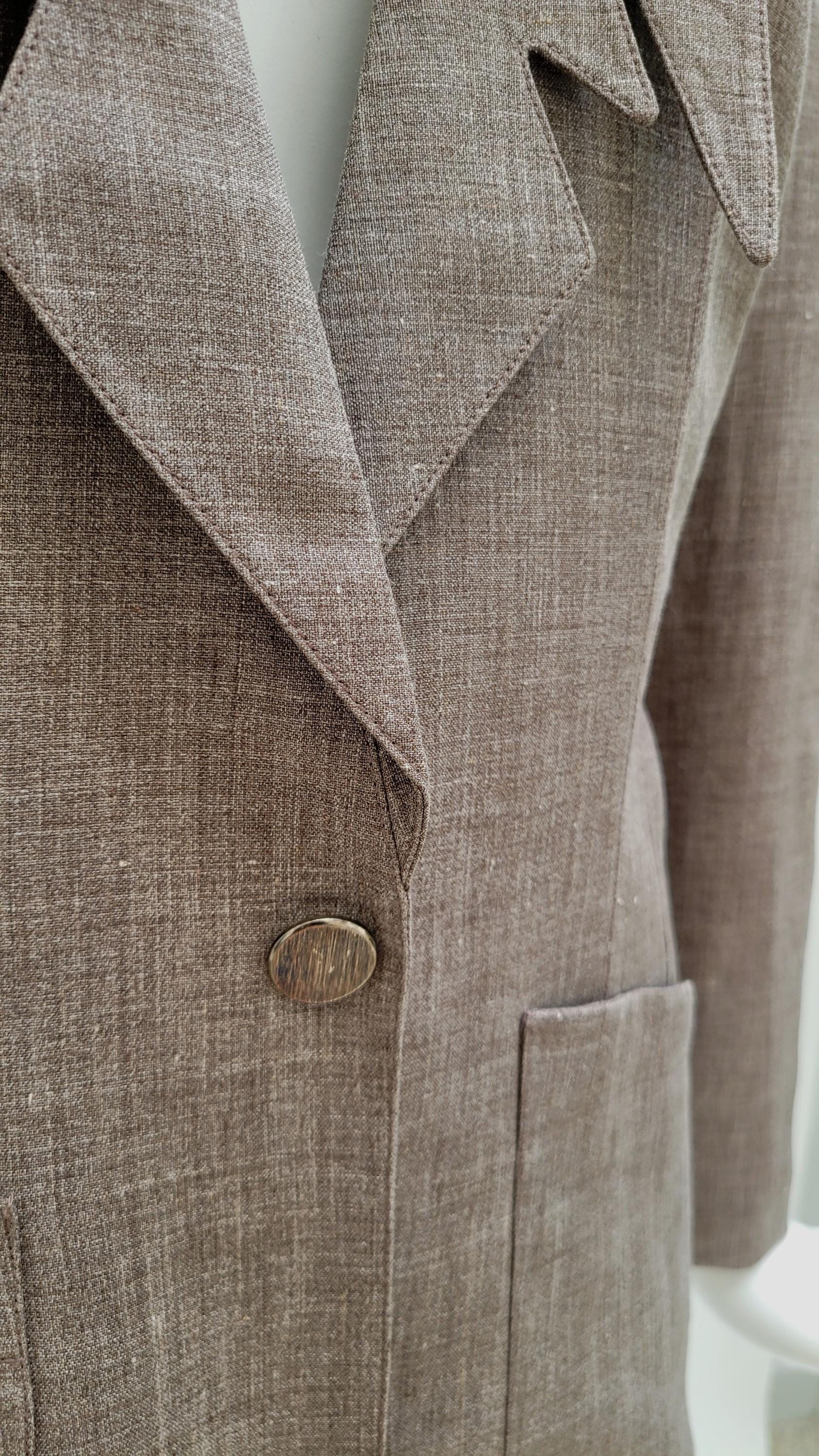 THIERRY MUGLER Vintage 1988 Linen Jacket - Etsy