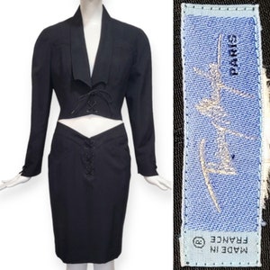 THIERRY MUGLER Vintage 1992 Black Suit
