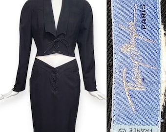 THIERRY MUGLER Vintage 1992 Black Suit