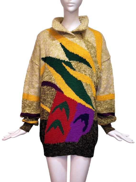 70s 80s sisley ニットポロ ウール アクリル モヘアイタリア製 70s 80s sisley ニットポロ ウール アクリル モヘアイタリア製