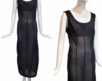 美品　CURL OF SMOKE SHEER DRESS sheer-delight-metallic-knit-