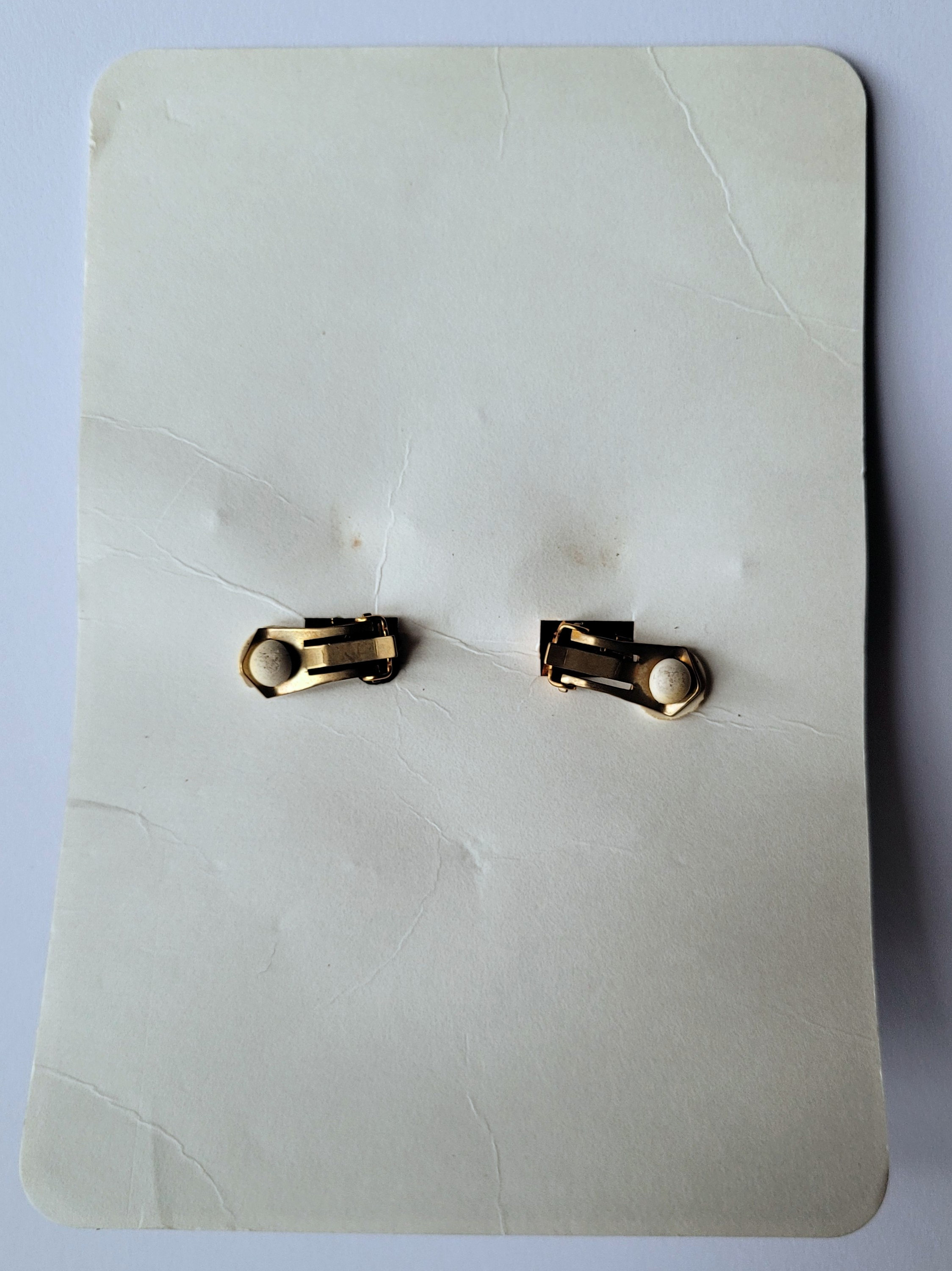 Boucles D'oreilles Vintage ALEXIS LAHELLEC - Émaux Doré Et Noir - Années 1990 - Stock Neuf D'époque
