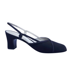 DURER Vintage 1960s Black Slingback Sandals