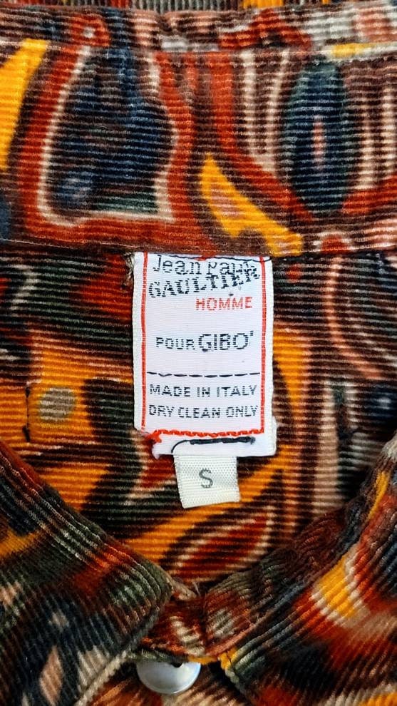 トップス Jean Paul GAULTIER Homme pour GIBO Jean Paul GAULTIER POUR GIBO Vintage 1985 Men's Corduroy