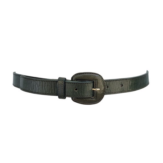 MULBERRY COMPANY Vintage Green Leather Belt 75 Cm - Etsy New  display picture 3