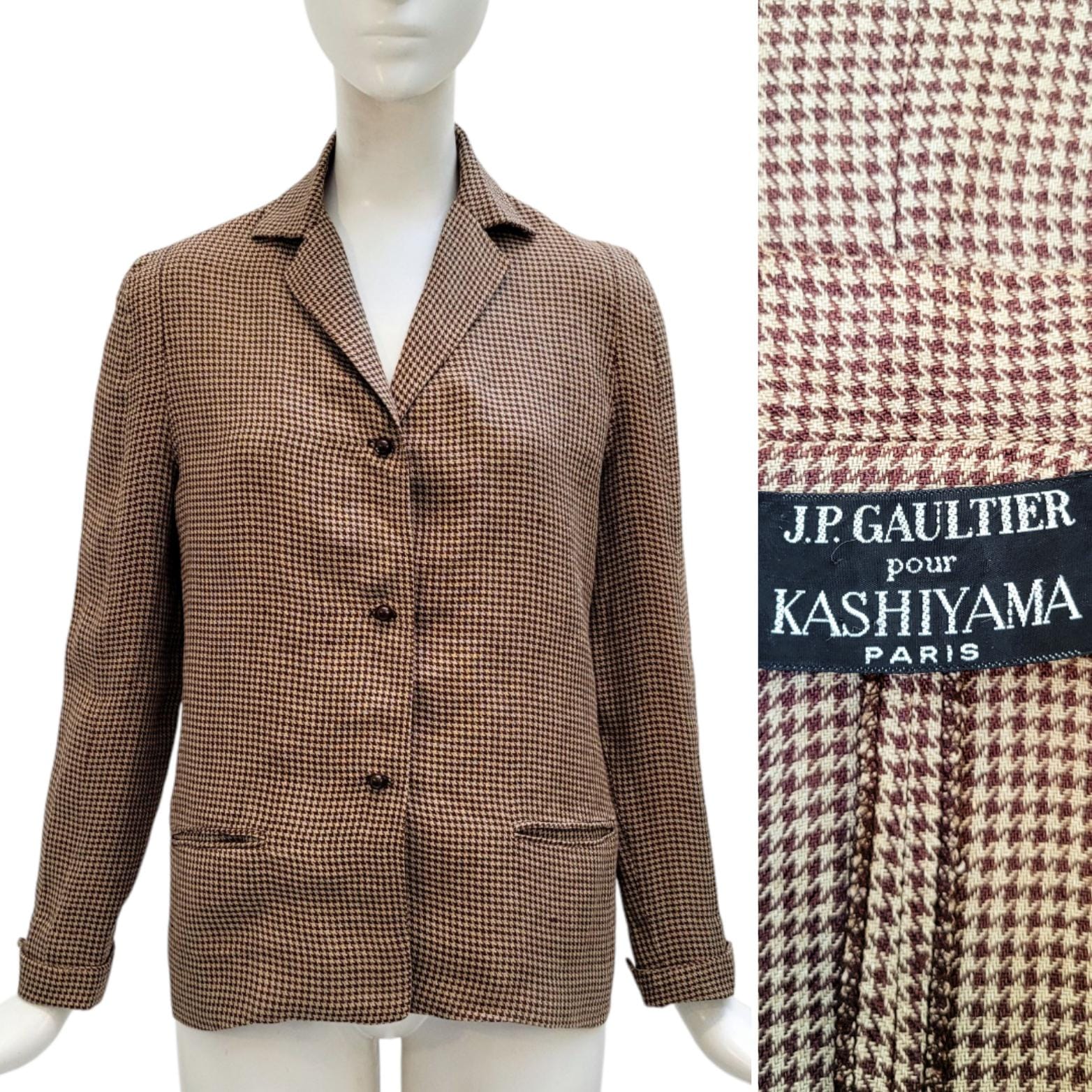 Jean Paul GAULTIER for KASHIYAMA Vintage Early 1980s Houndstooth