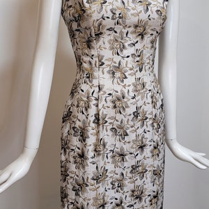 PIERRE BALMAIN FLORILÈGE Vintage 1960s Cocktail Dress image 7