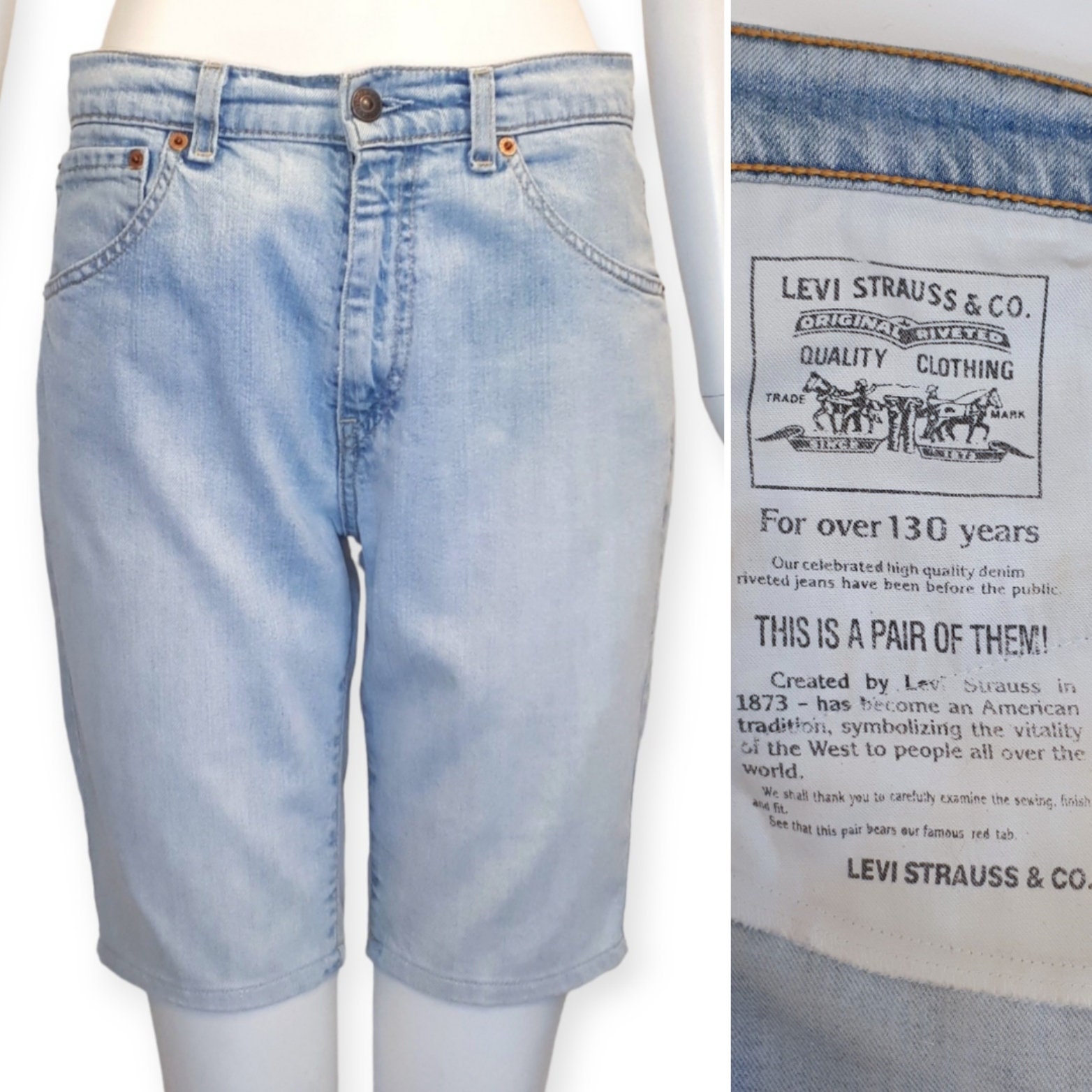 LEVI STRAUSS & CO ヴィンテージ 1980年代 ウォッシュドデニム 