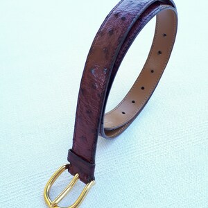 HERMES Paris Vintage Ostrich Belt 70 cm image 7