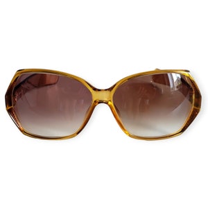 CHRISTIAN DIOR Vintage 1970s Orange Sunglasses