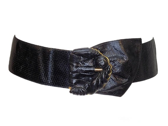 Ungaro Belt Belt Emanuel Ungaro Black size L International in Cotton  main image 2