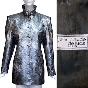 JEAN CLAUDE De LUCA Vintage 1970s Lamé Jacket