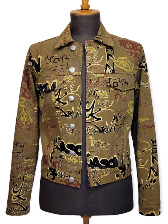 Jean Paul Gaultier Vintage Face Jacquard Denim Jacket - House Of Liza -  Farfetch.com