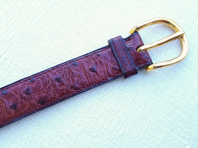 HERMES Paris Vintage Ostrich Belt 70 cm image 10