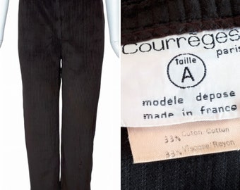 COURREGES Vintage 1970s Corduroy Trousers