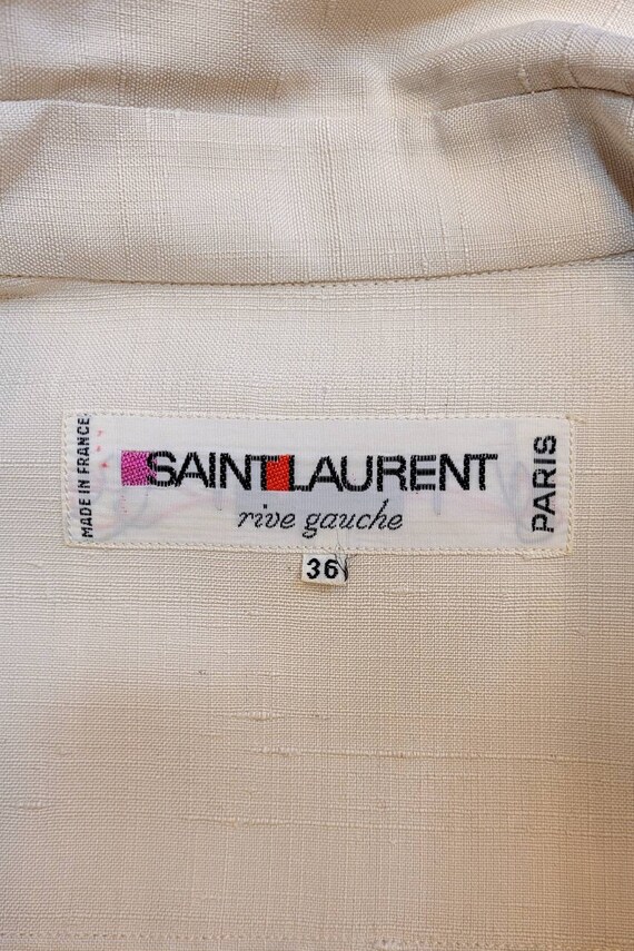 YVES SAINT LAURENT Vintage 1967 Raw Silk Mini Dre… - image 6