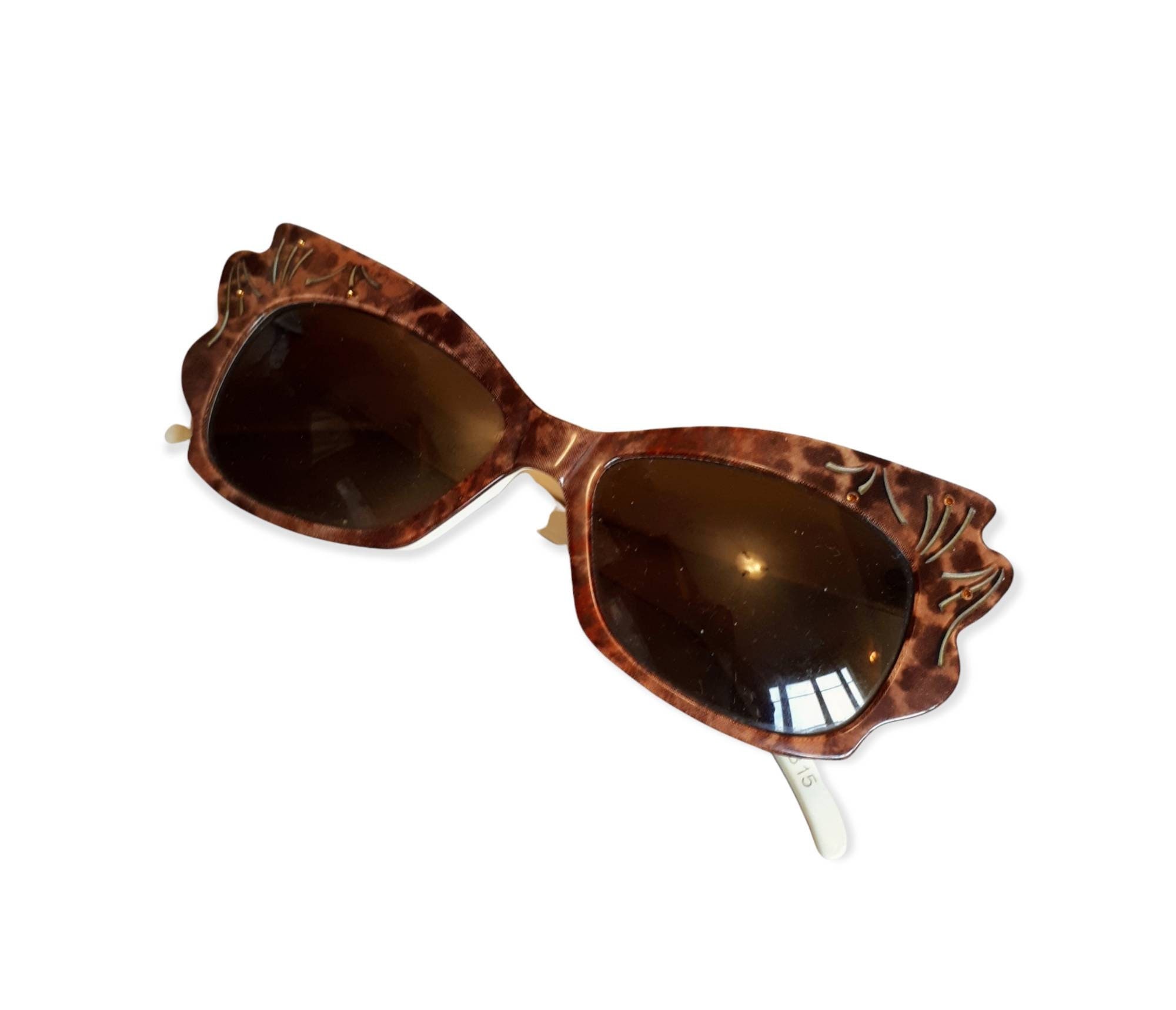 Lunettes De Soleil Alain Mikli Pour Homme - Monture Noire Vintage Taille 14,5 - Très Bon état