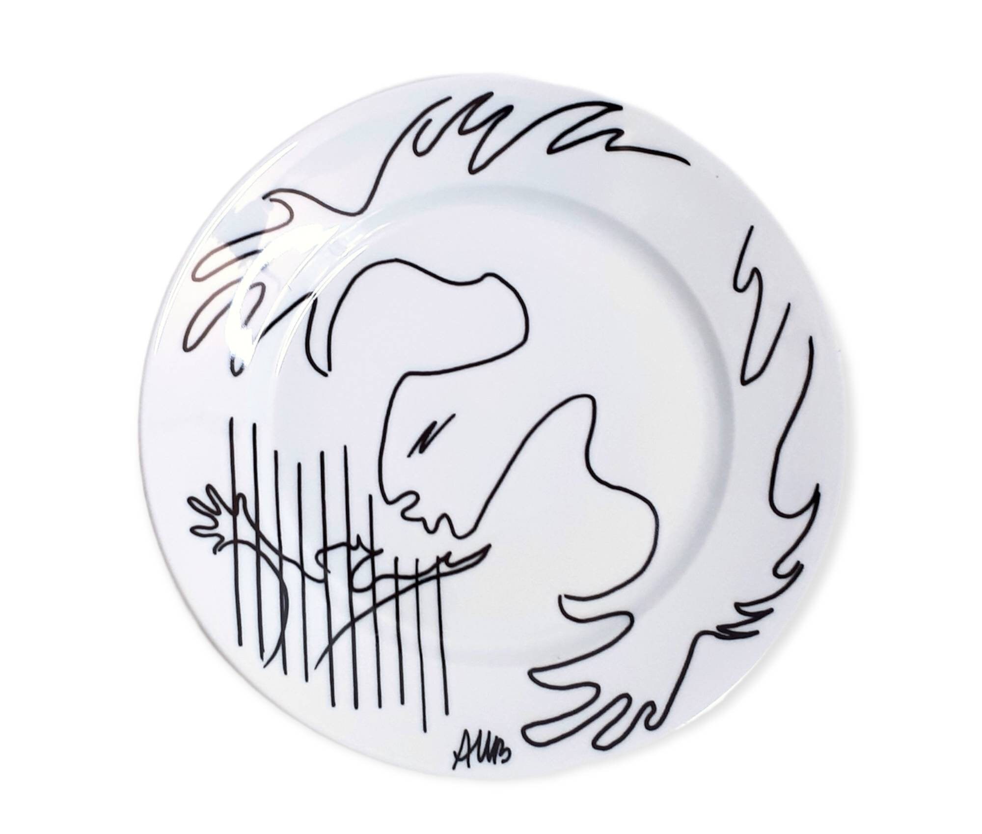 Anne Marie Beretta Pour Haviland Porcelain Plate Vintage 1990S