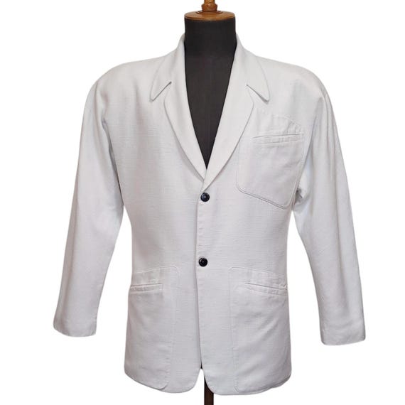 80s Thierry Mugler 美品　ノーカラー　ジャケット 9号 THIERRY MUGLER Vintage 1980s Men's Jacket - Etsy