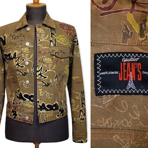 JEAN PAUL GAULTIER Vintage 1990s Graffiti Men&#39;s Jacket