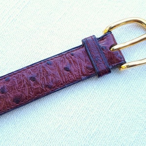 HERMES Paris Vintage Ostrich Belt 70 cm image 5