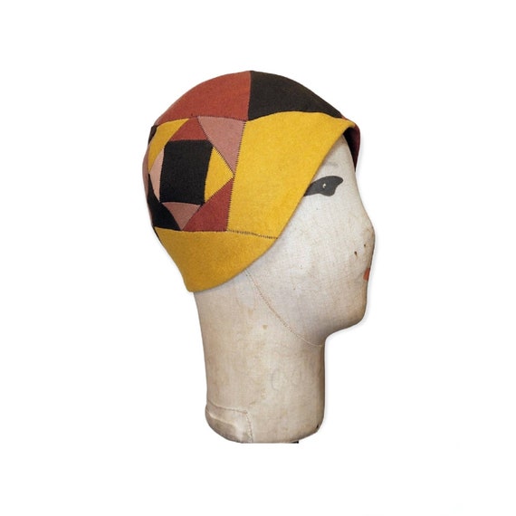 Vintage Style Cloche, Flapper Luxury  Hat by JEAN-CHARLES BROSSEAU Vintage Style, Flapper, Cloche Hat, 1920s, Art Deco, Art  main image 4