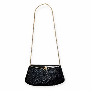 RODO Vintage 1970s Crossbody Straw Handbag
