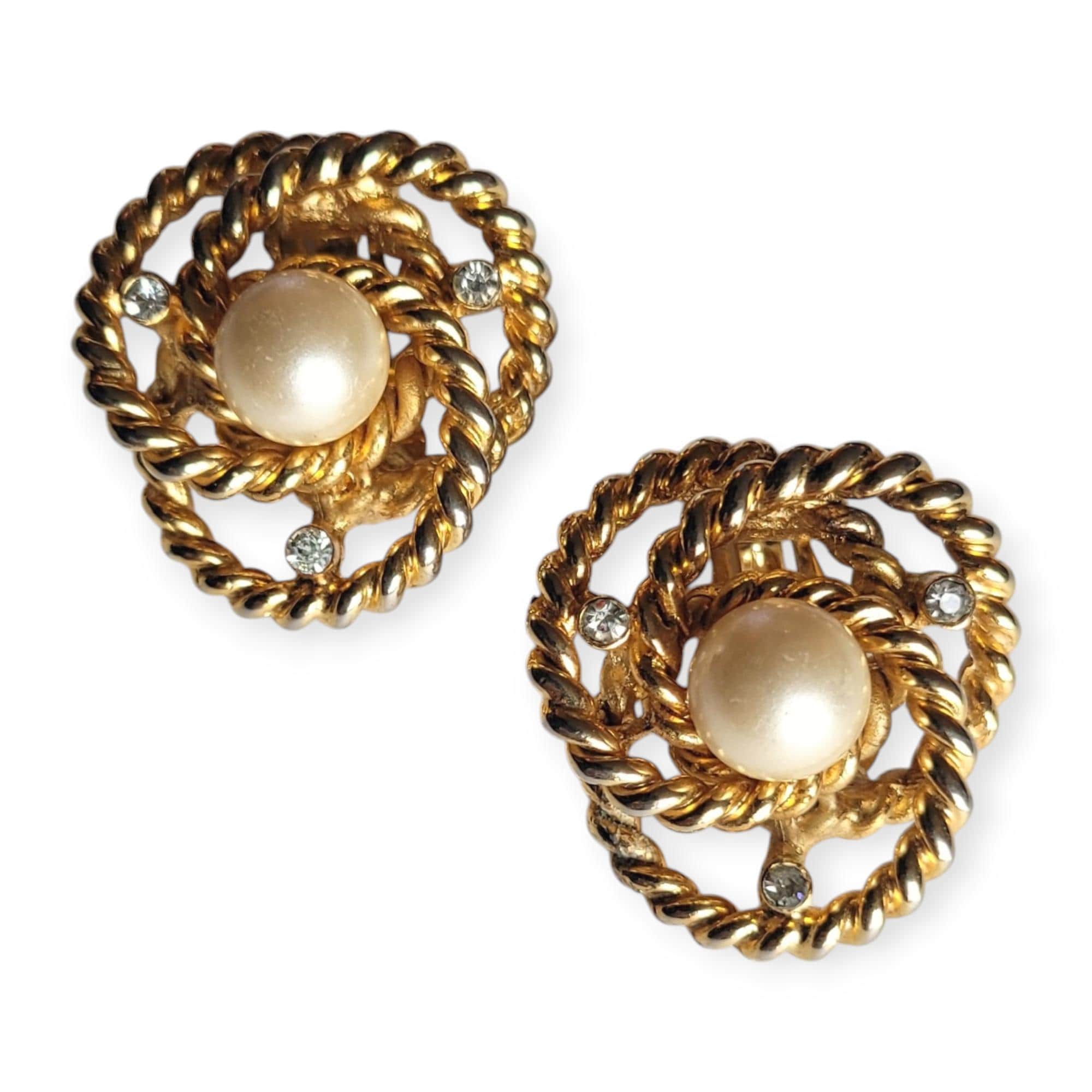 Boucles d'oreilles clips e émail rose
