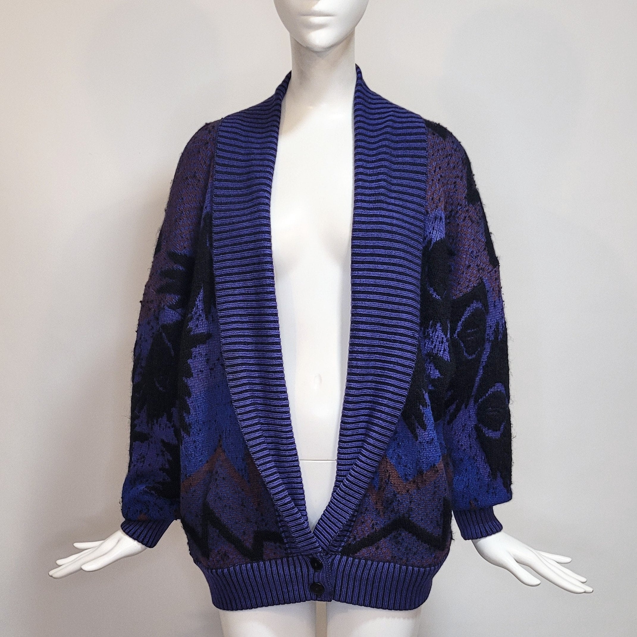 ISSEY MIYAKE (帰属) ヴィンテージ 1980 年代 ウール ニット セーター 