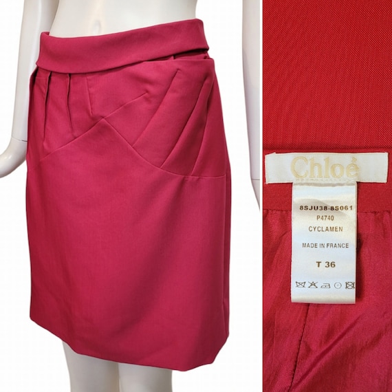 Chloé, CHLOE Vintage 2008 Pink Asymmetrical Skirt