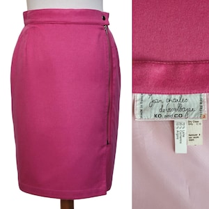 Jupe Vintage JC De Castelbajac Paris - Soie Mousseline à Pois Noir - Taille 40 (S)