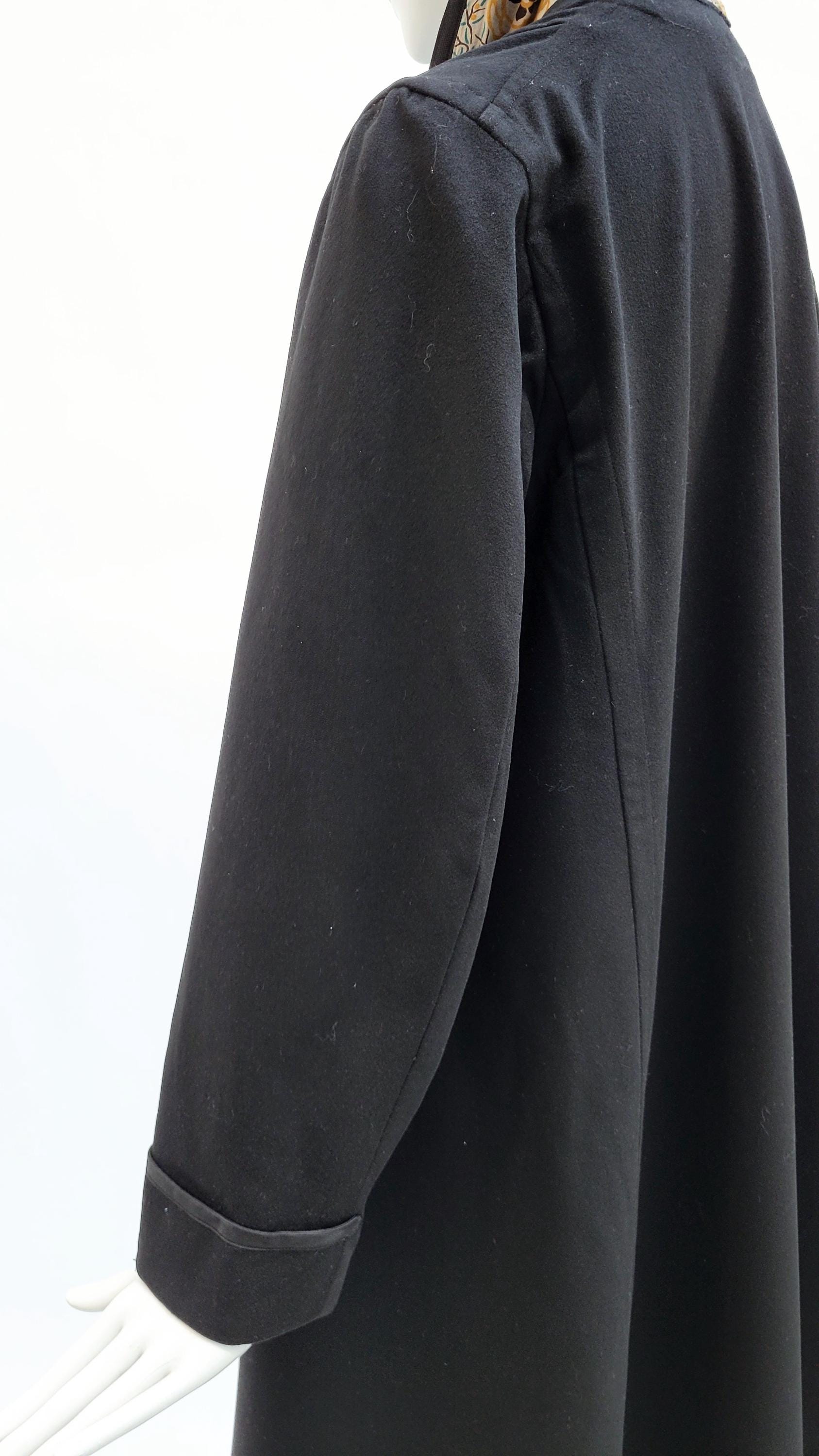 【Belle Jardiniere Paris】1920年代　ダスターコート BELLE JARDINIERE Vintage 1920s Black Wool Coat - Etsy