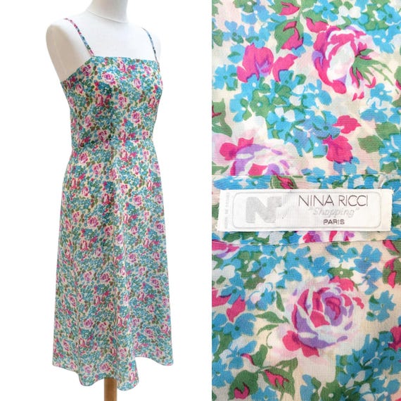 Nina Ricci, NINA RICCI Vintage 1970s Liberty Printed Summer Dress - Original Sample