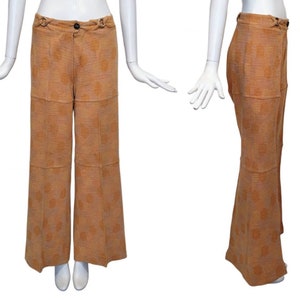 PACO RABANNE Vintage 1970s Orange Flare Pants