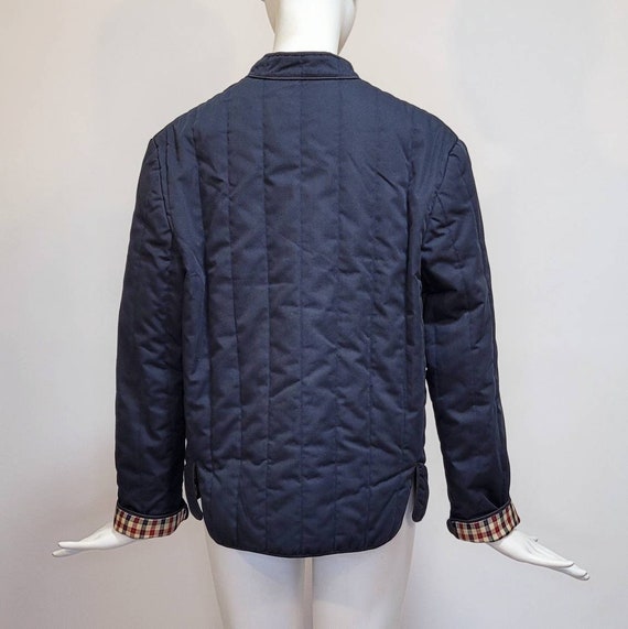 AQUASCUTUM Vintage Navy & Tartan Quilted Jacket - image 6