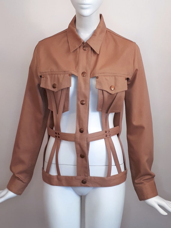 JEAN PAUL GAULTIER Vintage S/S 1989 Cage Pink Jacket - Etsy