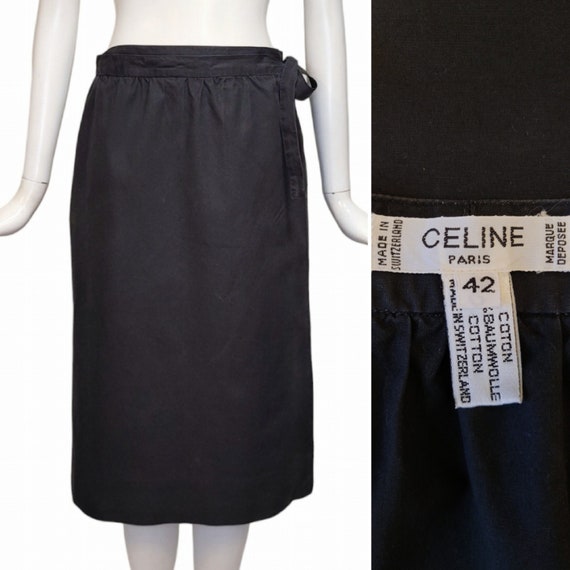 VIP【送料関税込】CELINE wool-cotton SKIRT Kudo Tropical Wool Wrap Skirt – La Garçonne